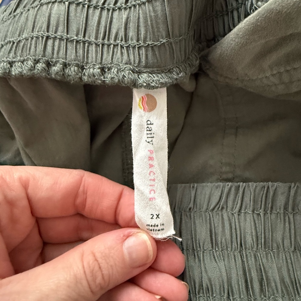 Casual Olive Green Parachute Joggers for Women - Picture 8 of 8